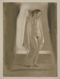 Žena vylézající z vany, ilustrace k 