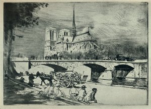 Apsida Notre Dame, 1915 od Edgar Chahine