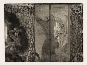 Herečky ve svých šatnách od Edgar Degas