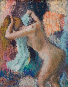 Po koupeli se žena suší; Apres le bain, femme s"essuyant, cca 1890-1895 od Edgar Degas