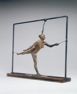 Arabeska přes pravou nohu, levá paže vpředu, c. 18851890. od Edgar Degas