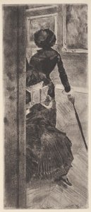 V Louvru: Malba (Mary Cassatt) (lept a akvatinta) od Edgar Degas