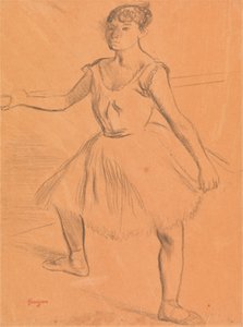 Balerína stojící u baru od Edgar Degas