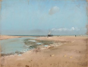 Pláž při odlivu (ústí řeky) od Edgar Degas