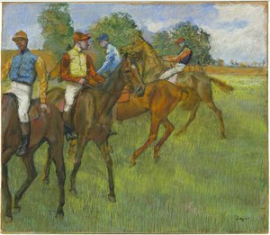 Before the Race, c.1887-89 (pastel na papíře) od Edgar Degas