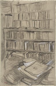 Knihovny, studie pro „Edmonda Durantyho“ od Edgar Degas