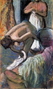 Snídaně po koupeli od Edgar Degas