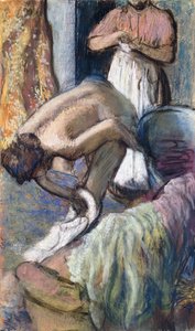 Snídaně po koupeli od Edgar Degas