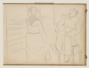 Scéna nevěstince od Edgar Degas