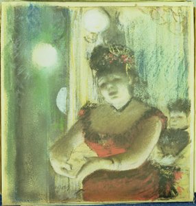 Kavárenský koncertní zpěvák, kolem roku 1878 od Edgar Degas