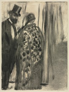 Rozhovor: Ludovic Halévy a Madame Cardinal The Conversation, c.1880-1883. od Edgar Degas