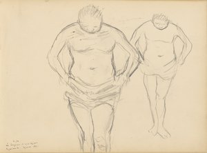 Kopie Cézannových Koupajících se od Edgar Degas