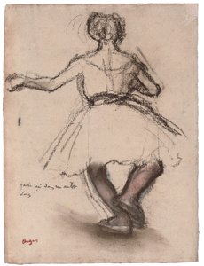 Tanečnice, Pohled zezadu, od Edgar Degas