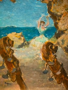 Tanečník. Baletní scéna. 1891. Olej na plátně. od Edgar Degas