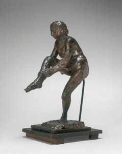 Tanečnice si obléká punčochu, 1890s1911. od Edgar Degas