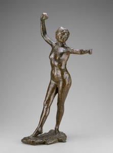 Tanečnice připravená tančit, pravá noha vpředu od Edgar Degas