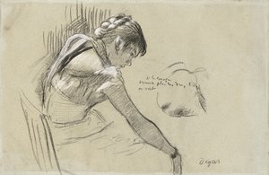 tanečnice v klidu; Odpočívající tanečnice, 1879 od Edgar Degas