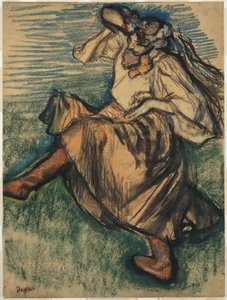 Tanečnice v ukrajinském kroji od Edgar Degas