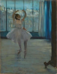 Tanečnice pózující fotografovi (Tanečnice před oknem) od Edgar Degas