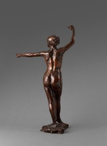 Tanečník připraven k tanci, pravá noha vpřed, Příprava na tanec, pravá noha vpřed, 1895-1901 od Edgar Degas