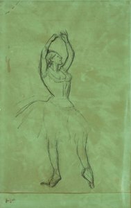 Tanečnice se vztyčenýma rukama od Edgar Degas