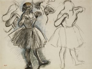 tanečníci; tanečnice, od Edgar Degas