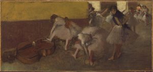 Tanečníci v zeleném pokoji, kolem roku 1879 od Edgar Degas