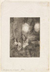 Tanečníci v křídlech od Edgar Degas