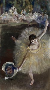 Tančící dívka (olej na plátně) od Edgar Degas