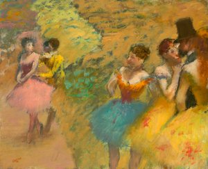 Tanečníci (zákulisí opery) od Edgar Degas