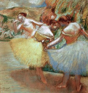 Tři tanečníci od Edgar Degas