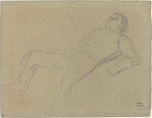 Fallen Jockey studie pro Scene from the Steeplechase: The Fallen Jockey, c. 1866. od Edgar Degas