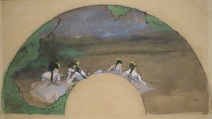 "Vějíř - Tanečnice na jevišti", Edgar Degas, Norton Simon Museum od Edgar Degas