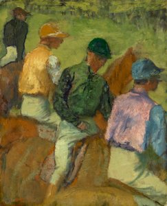Čtyři žokejové od Edgar Degas