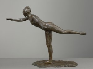 Velká arabeska, podruhé, modelováno kolem 80. let 19. století, lité 1919-21 od Edgar Degas
