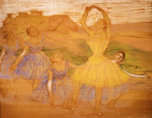 Skupina tanečníků, kolem 1895-1897 od Edgar Degas