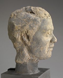 Head, Studie k portrétu Mme Salle, c. 1892. od Edgar Degas