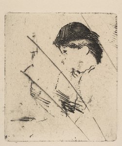 Hlava a ramena mladé ženy v profilu I, ca. 1879. od Edgar Degas