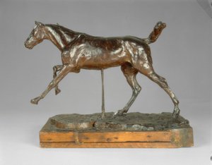 Kůň cválající pravou nohou, konec 80. let 19. století. od Edgar Degas