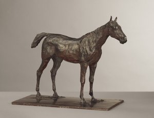 Horse Standing, modelováno kolem 70. let 19. století, obsazeno 1919-21 od Edgar Degas