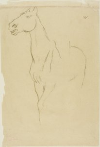 Tříčtvrteční kůň od Edgar Degas