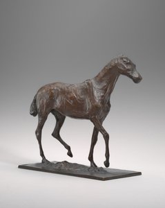 Horse Walking, původní vosk možná ze začátku 70. let 19. století, odlitek cca. 19201921. od Edgar Degas