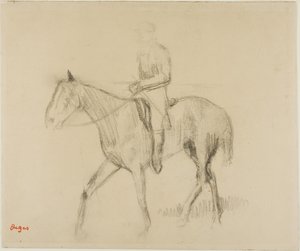 Kůň a jezdec od Edgar Degas