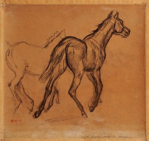 Koně, kolem roku 1882 od Edgar Degas