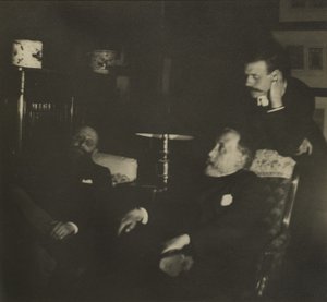 Jules Taschereau, Edgar Degas a Jacques-Emile Blanche, prosinec 1895 od Edgar Degas