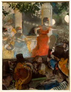 Kavárenský koncert s velvyslanci Pastelový obraz Edgara Degase (1834-1917) 1876 Ne. 0,36 x 0,28 m Lyon. Muzeum výtvarných umění od Edgar Degas