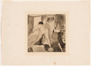 Odchod z lázně od Edgar Degas