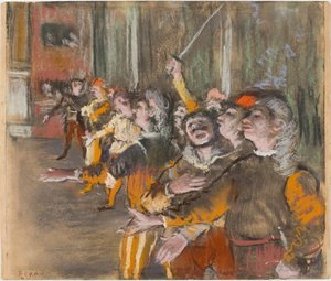 The Chorus Singers, 1877. od Edgar Degas