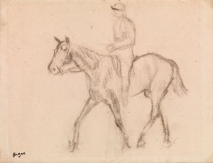 Muž na koni od Edgar Degas