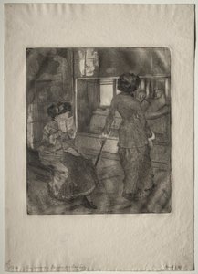 Mary Cassatt v Louvru: Etruská galerie od Edgar Degas